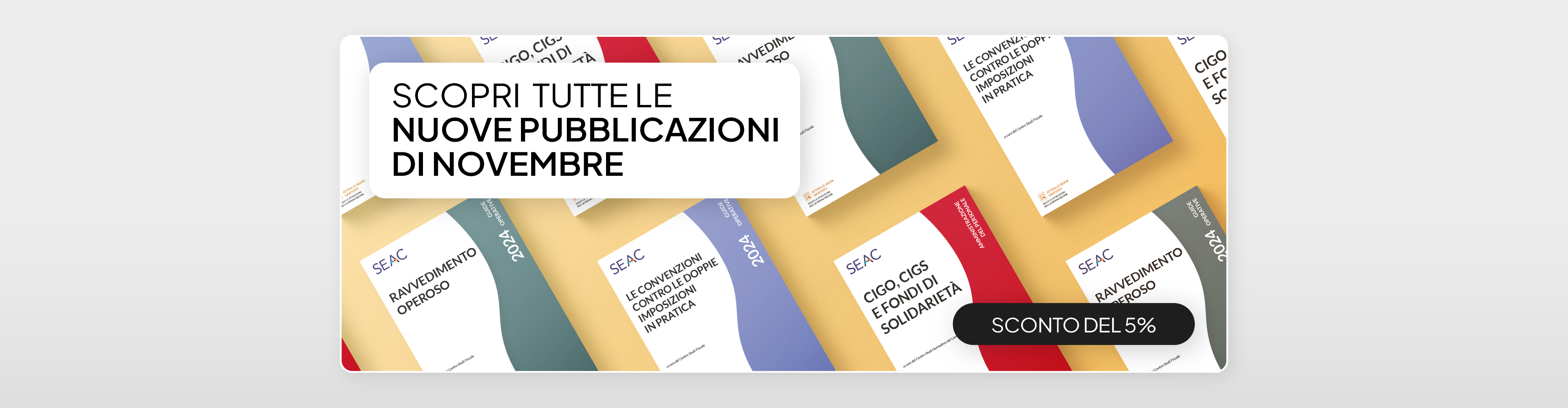 Scopri le pubblicazioni di novembre di Seac Editore!